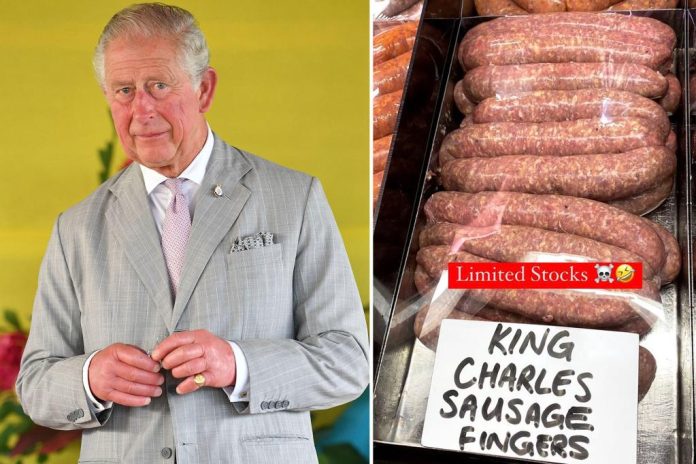 Butcher trolls King Charles by selling his 'sausage fingers'