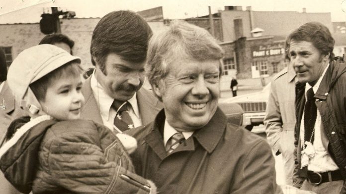 Jimmy Carter in hospice visited Manitowoc, Wisconsin, in 1976 election