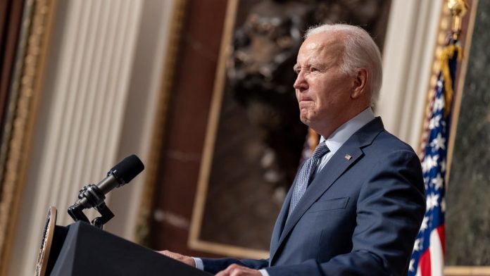 Trump leads Biden in seven key swing states, a new poll shows